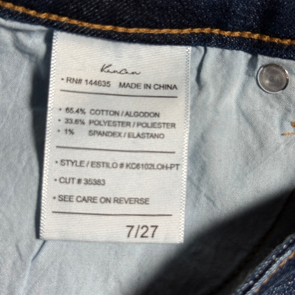 KanCan Petite Flare Jeans Medium Wash High Rise Denim KC6102LOH-PT Size 7/27 - Picture 4 of 11